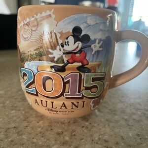 Disney Aulani 2015 Mug - Tan and Multicolor with Mickey